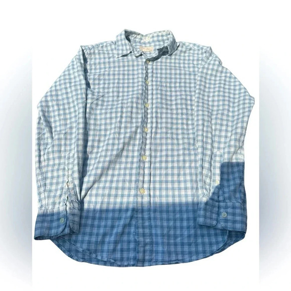American Eagle Vintage Checkered Collared Button Down Dress Shirt Size XS - Picture 1 of 4
